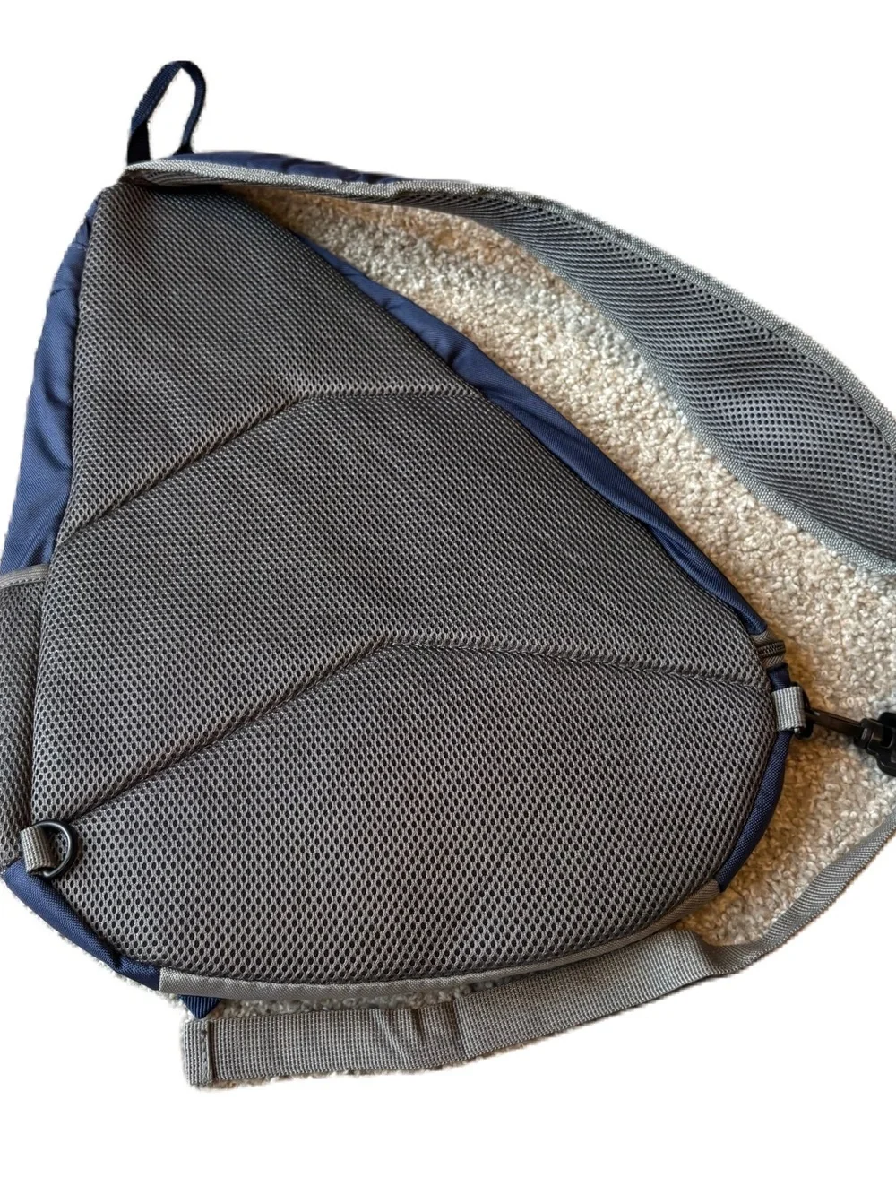 Disney Navy Gray Cruise Line Castaway Club Sling Backpack Book Bag One Shoulder